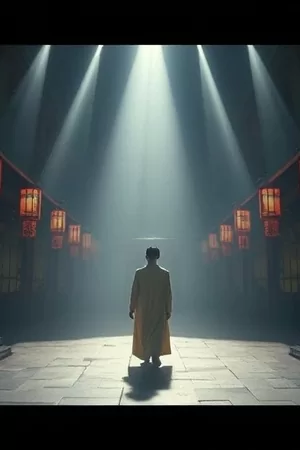 《雾港晨星》竖版剧集封面，港口夜色与灯塔构图