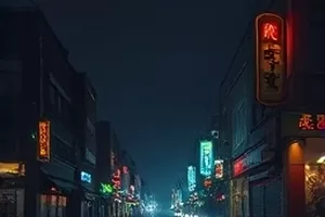 《旧书店的夏天》横版封面，木质书架与落地灯光